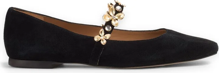 Amber Flower Trim Mary Jane Flat - Image 2