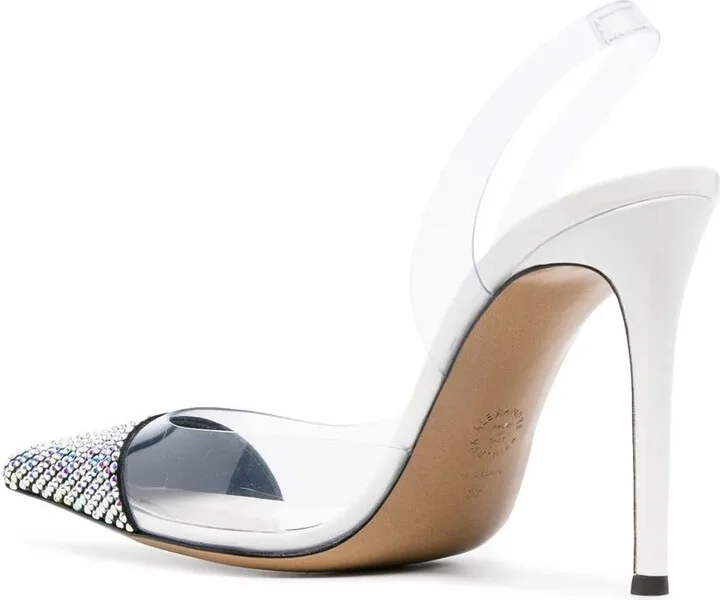 Amber Ghost 100mm crystal-embellished stiletto pumps - Image 3