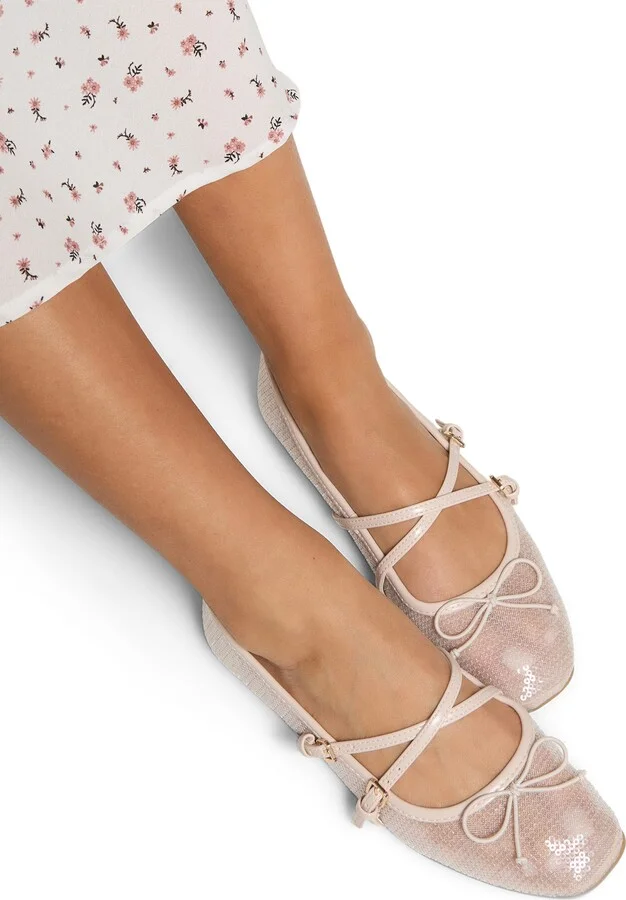 Amberlee Sequin Mary Jane Flat - Image 10