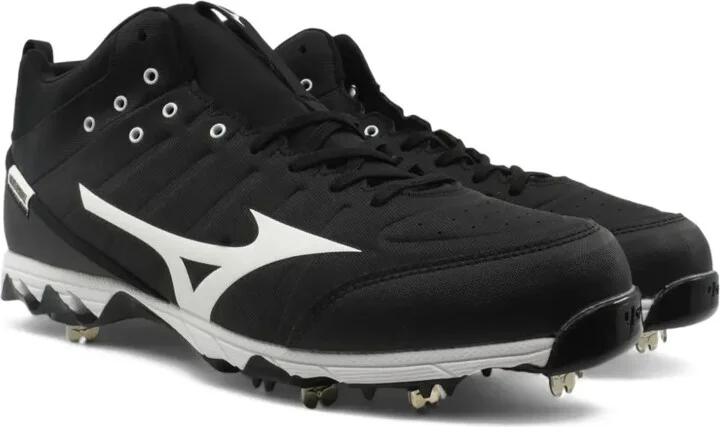 Ambition 2 Metal Mid Top Baseball Cleats "Black/White" sneakers - Image 2