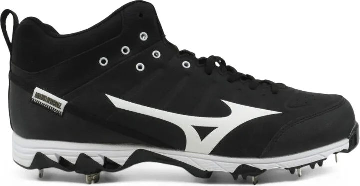 Ambition 2 Metal Mid Top Baseball Cleats "Black/White" sneakers