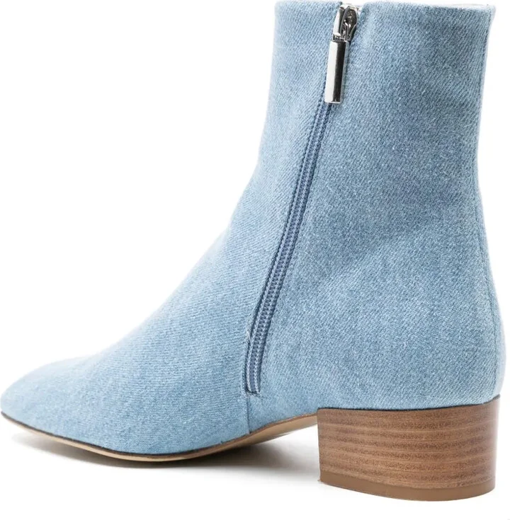 Ambra 35mm denim ankle boots - Image 3