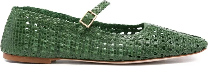 Ambra woven leather ballet