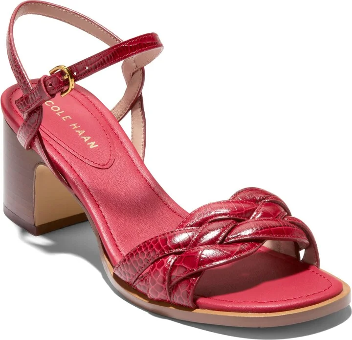 RIO RED CROC PRINT LEATHER