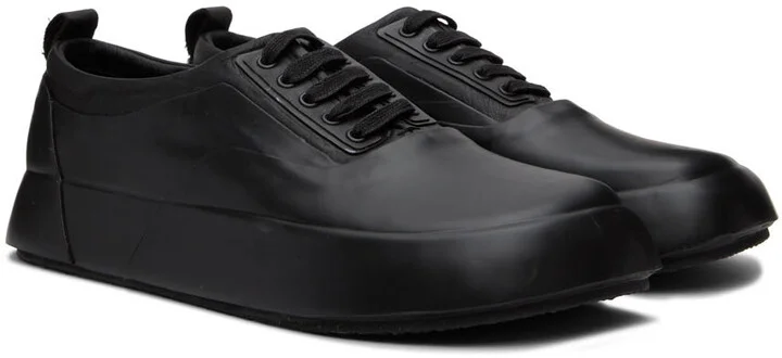 AMBUSH Black Mix Low Sneakers - Image 4
