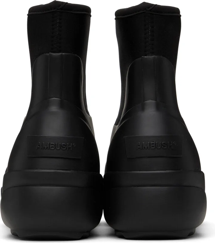 AMBUSH Black Rubber Boots - Image 2