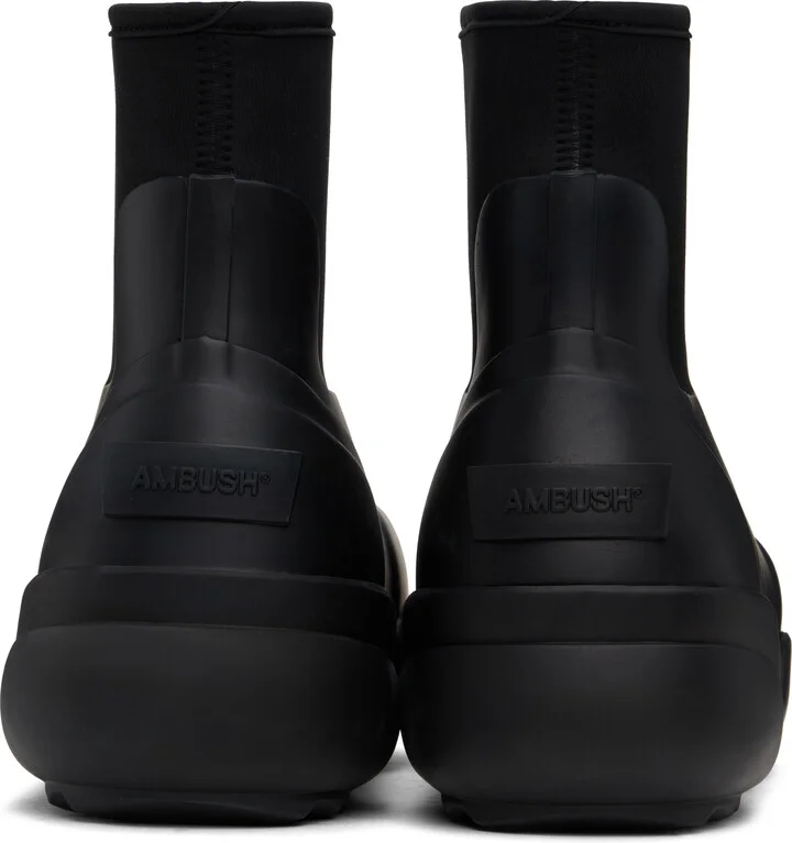 AMBUSH Black Rubber Boots - Image 2