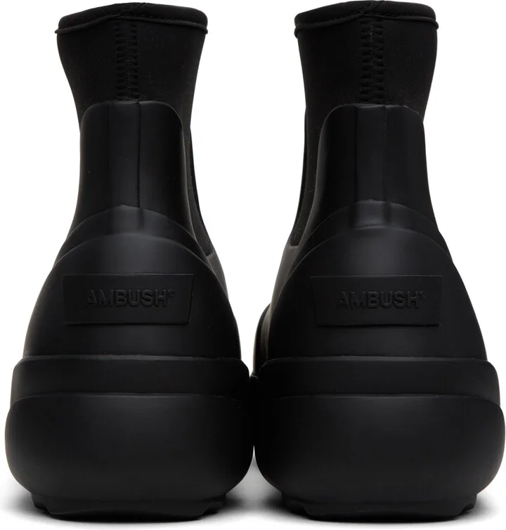 AMBUSH Black Rubber Boots - Image 2