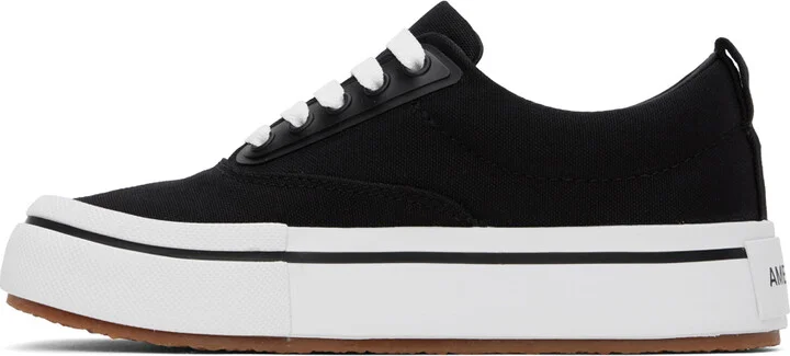 AMBUSH Black Vulcanized Lace Up Sneakers - Image 3