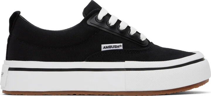 AMBUSH Black Vulcanized Lace Up Sneakers