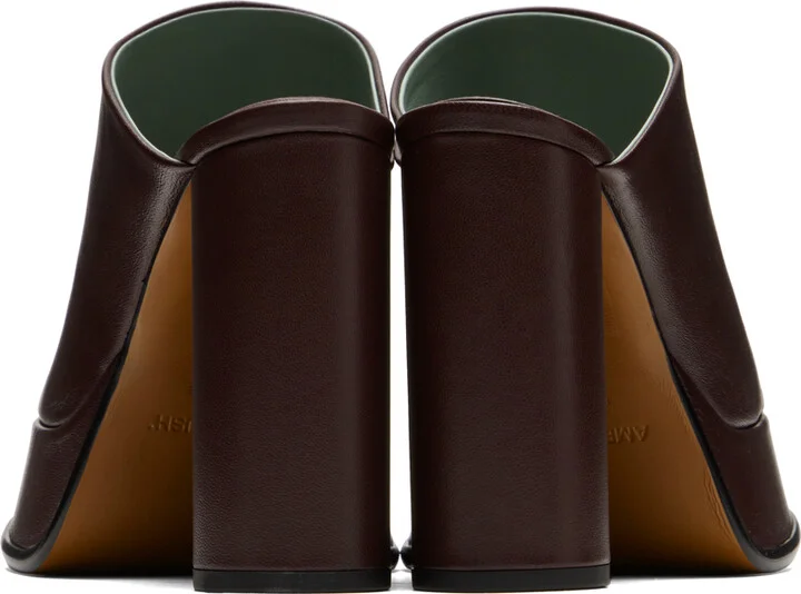 AMBUSH Brown Platform Mules - Image 2