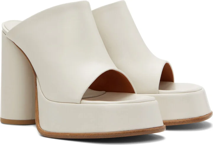 AMBUSH White Platform Mules - Image 4