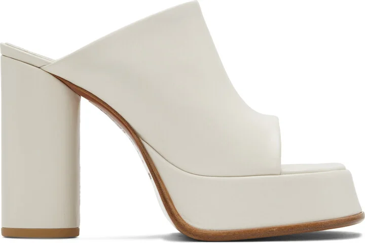 AMBUSH White Platform Mules