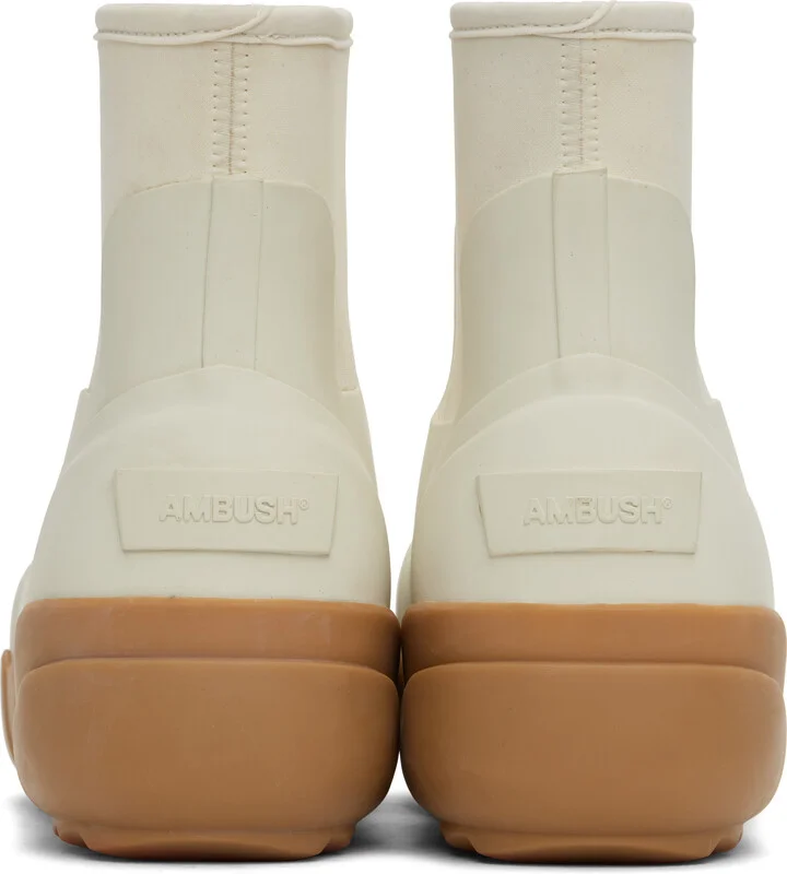 AMBUSH White Rubber Boots - Image 2