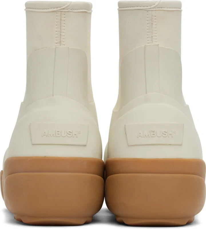 AMBUSH White Rubber Boots - Image 2