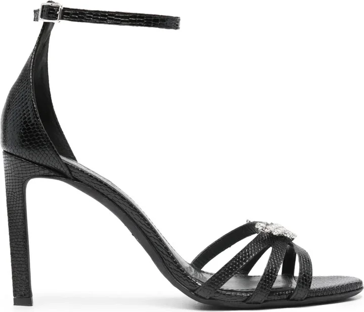 Amee Wing Court 90mm leather sandals