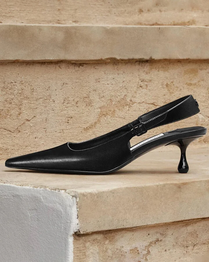 Amel 50 Leather Slingback Pump - Image 2