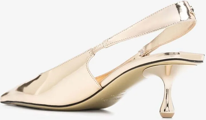 Amel 50 Pointed Metallic Pumps - Image 2