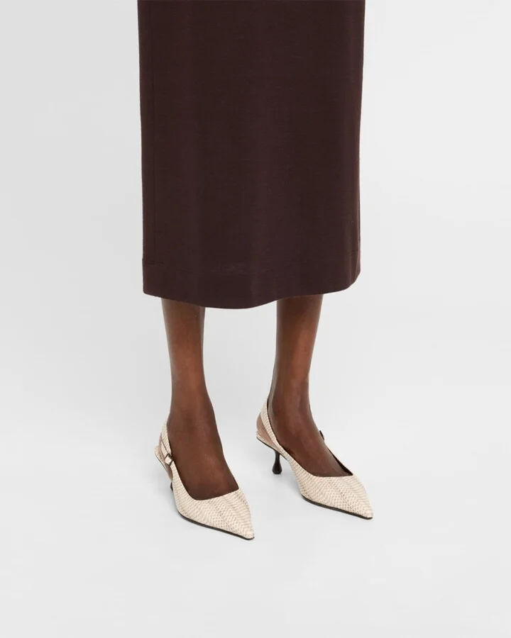 Amel 50 Printed Leather Slingback Pumps - Image 3