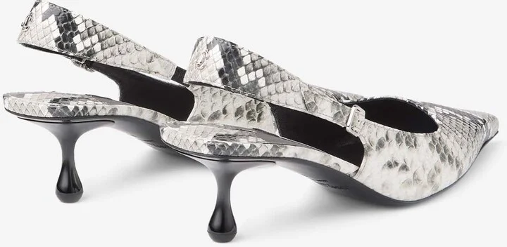 Amel 50 Snake Print Leather Pumps - Image 2