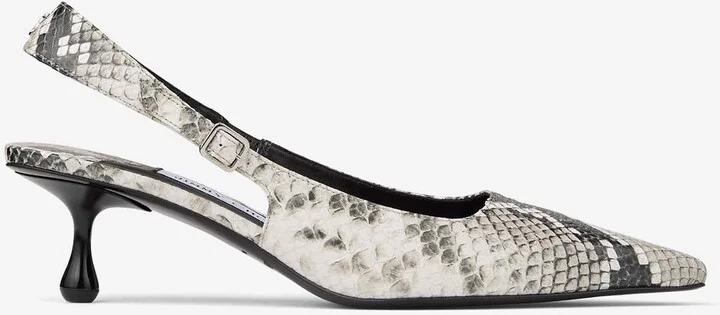 Amel 50 Snake Print Leather Pumps