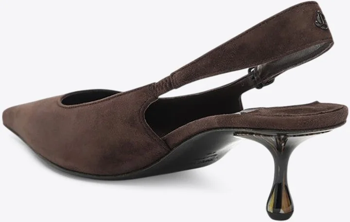 Amel 50 Suede Slingback Pumps - Image 2