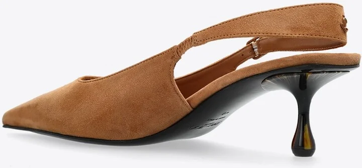 Amel 50 Suede Slingback Pumps - Image 2