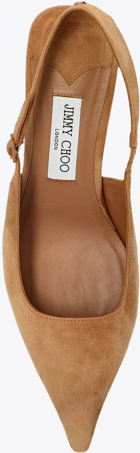 Amel 50 Suede Slingback Pumps - Image 3