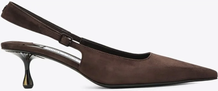 Amel 50 Suede Slingback Pumps