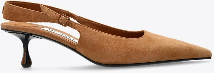 Amel 50 Suede Slingback Pumps
