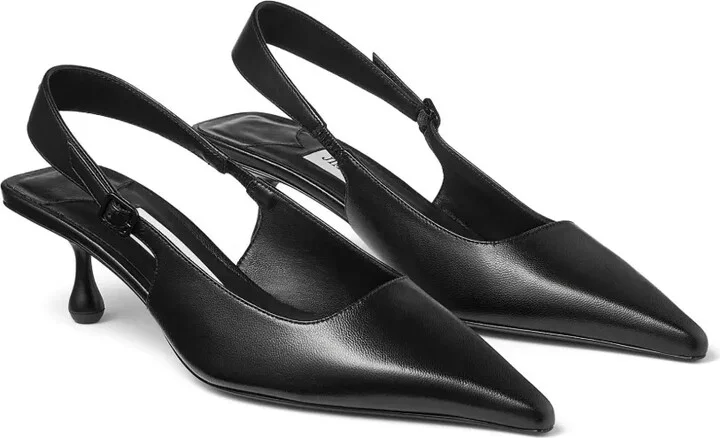 Amel 50mm leather pumps - Image 2