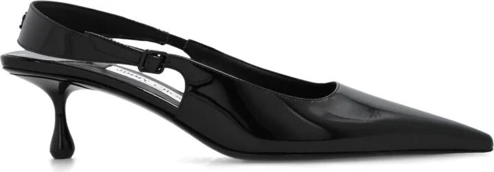 ‘Amel’ Patent Pumps, , - Black