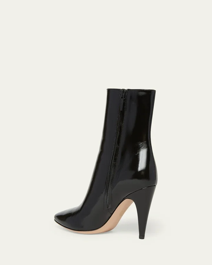 Amelia Patent Leather Booties - Image 2