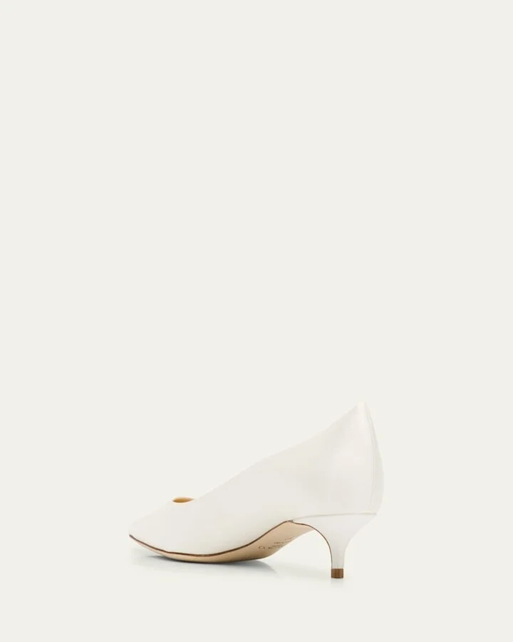 Amelia Satin Kitten-Heel Pumps - Image 2
