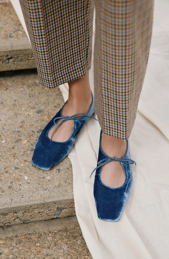 Amelia Velvet Ballet Flat - Image 4