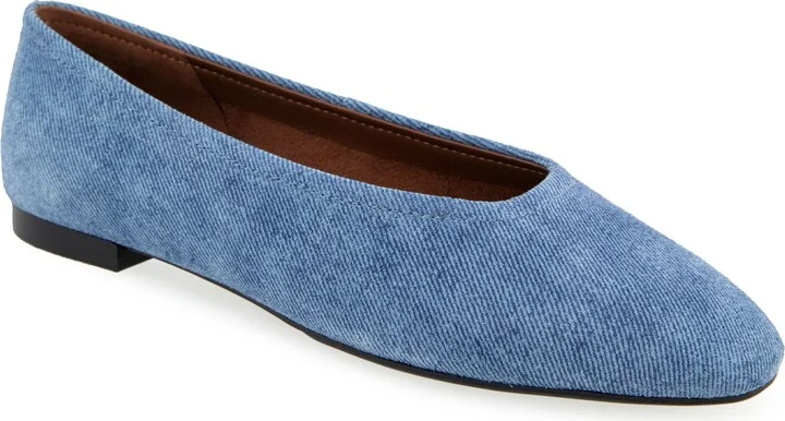 Blue Jean Denim Suede