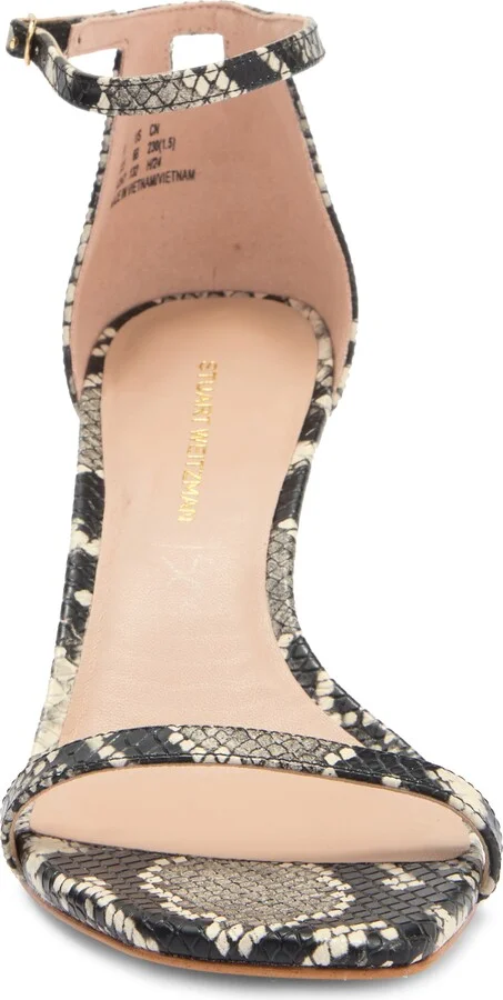 Amelina 75 Snakeskin Print Sandal - Image 3