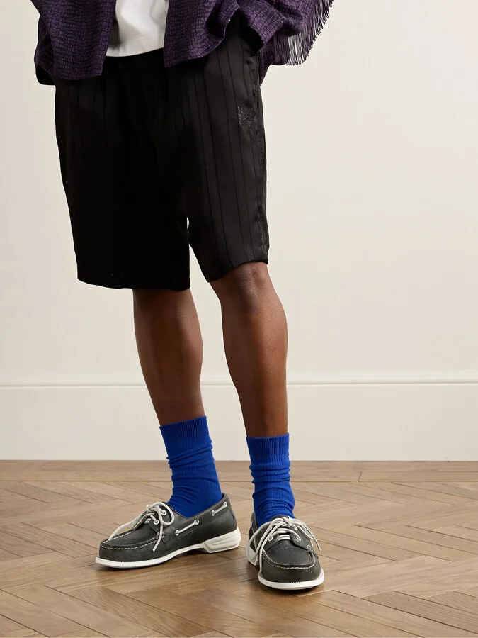 Americana II Eye-Folk Textured-Leather Boat Shoes - Image 2