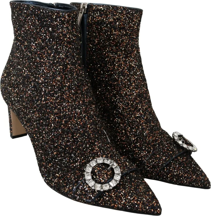 Amethyst Mix Hanover Heeled Glitter Women's Boots - Image 2