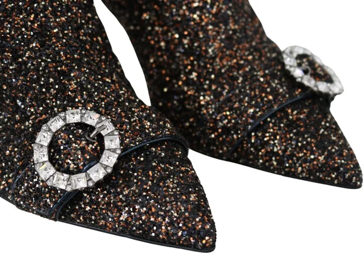 Amethyst Mix Hanover Heeled Glitter Women's Boots - Image 3