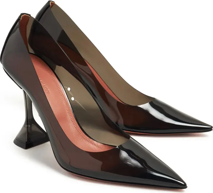Ami Glass 95mm sculpted-heel pumps - Image 4