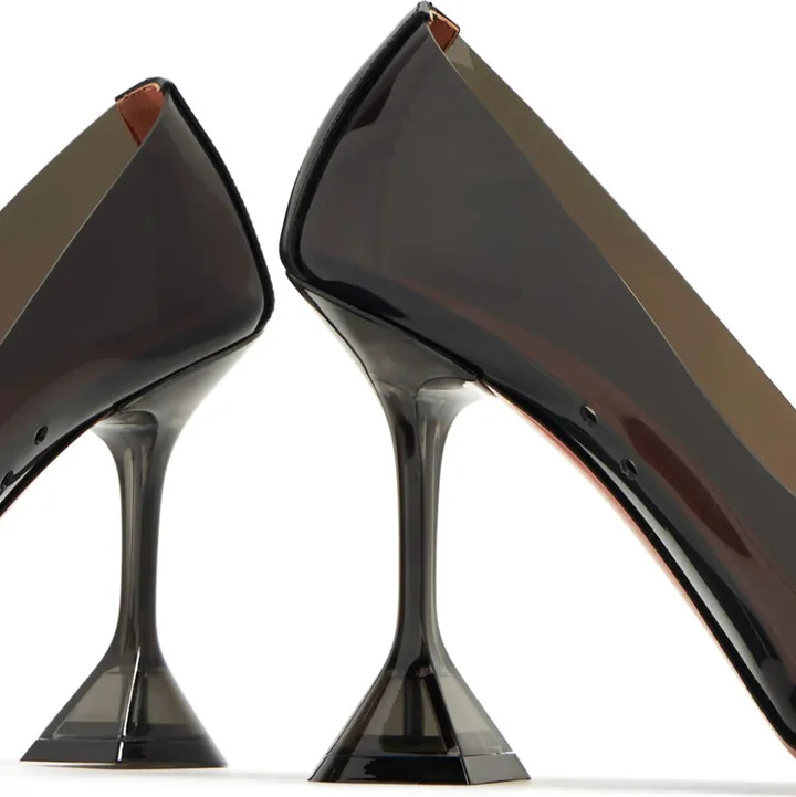 Ami Glass 95mm sculpted-heel pumps - Image 5