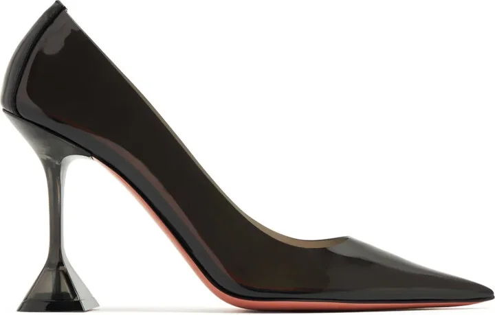 Ami Glass 95mm sculpted-heel pumps