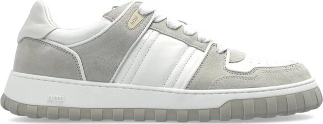 AMI Logo Embossed Low-Top Sneakers