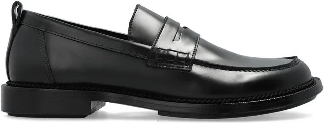 AMI Logo Embossed Slip-On Loafers