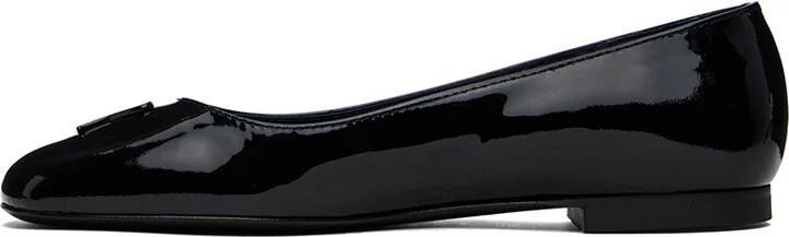 AMI Paris Black Ami de Cœur Ballerina Flats - Image 3