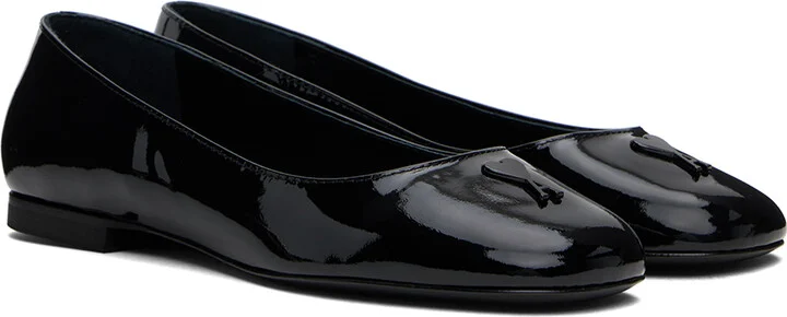 AMI Paris Black Ami de Cœur Ballerina Flats - Image 4