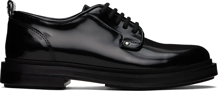 AMI Paris Black Anatomical Toe Derbys