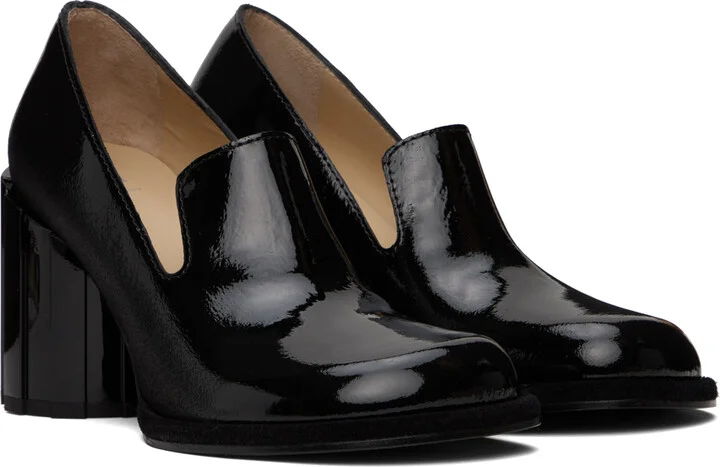 AMI Paris Black Anatomical Toe Heels - Image 4