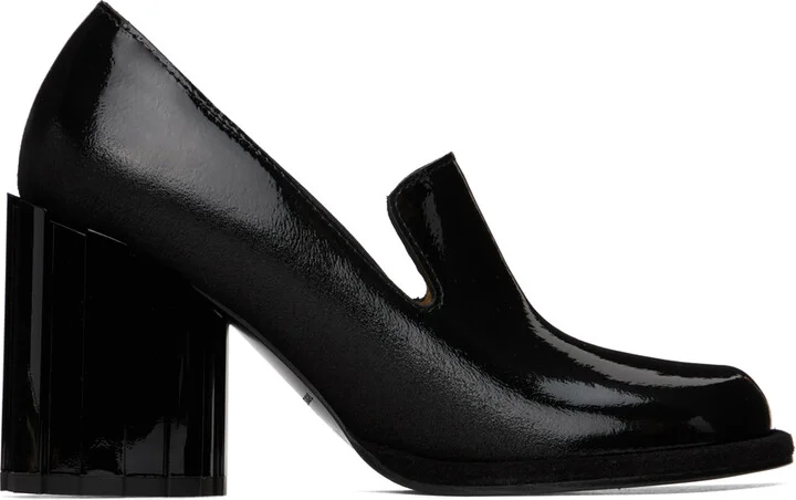 AMI Paris Black Anatomical Toe Heels